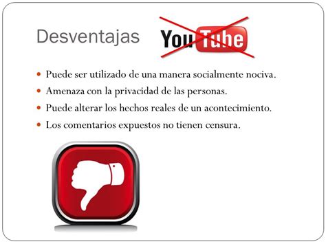 desventajas de youtube